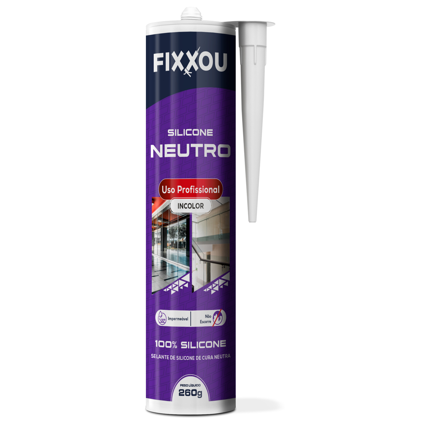 SILICONE NEUTRO PROFISSIONAL FIXXOU
